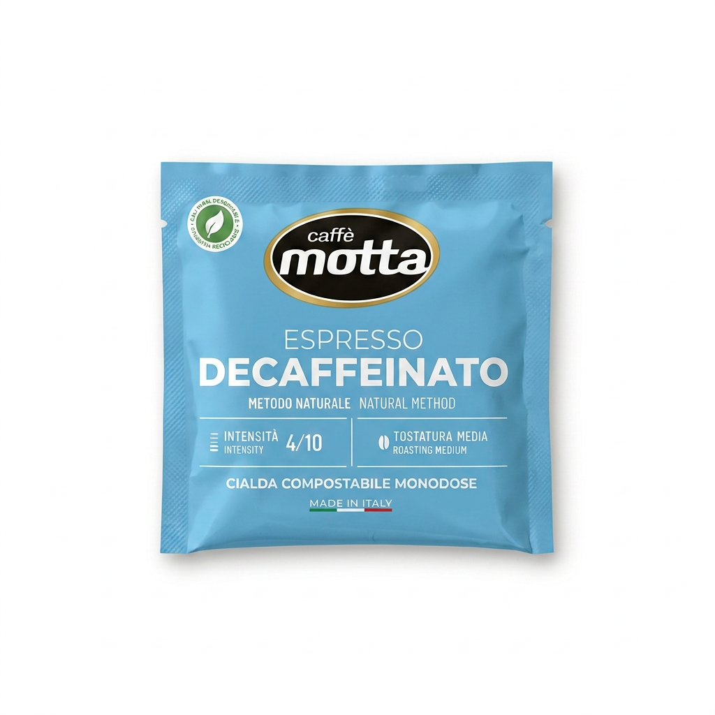 Decaf sachet matched to Cremoso sizing