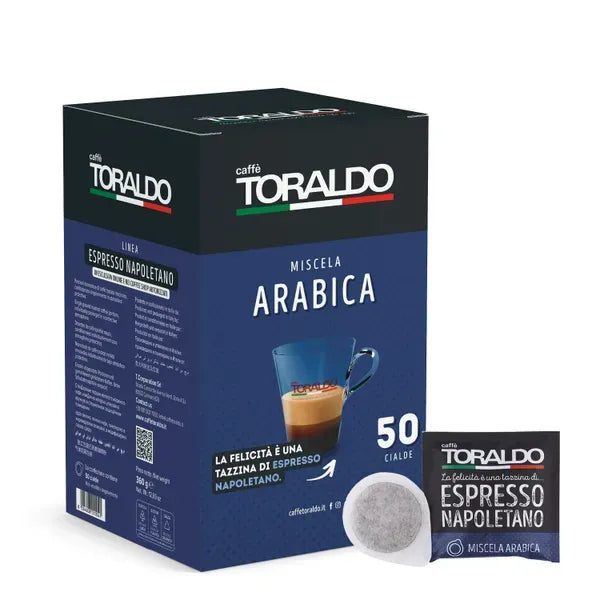 Caffè Toraldo - Miscela Arabica Espresso - ESE Compostable Pod 44 mm - 50 pods