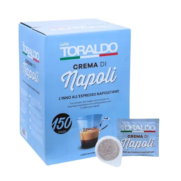 Caffè Toraldo - Crema di Napoli Espresso - ESE Compostable Pod 44 mm - 150 pods