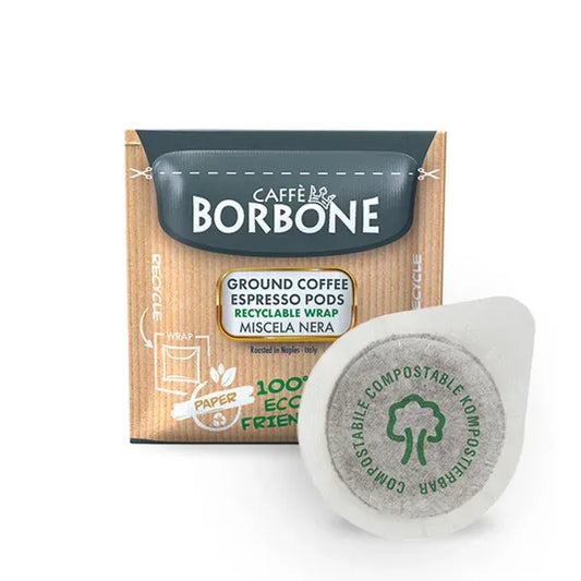 Caffè Borbone - Black Blend Espresso - ESE Compostable Pod 44 mm - 50 pods*Expire 01/26