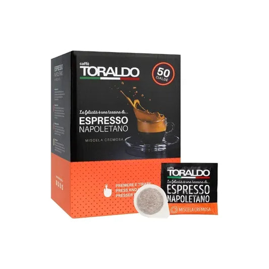 Caffè Toraldo - Miscela Cremosa Espresso - ESE Compostable Pod 44 mm - 50 pods