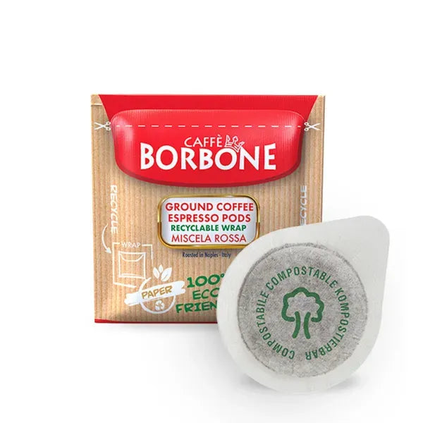 Caffè Borbone - Red Blend Espresso - ESE Compostable Pod 44 mm - 50 pods*Expire 02/26