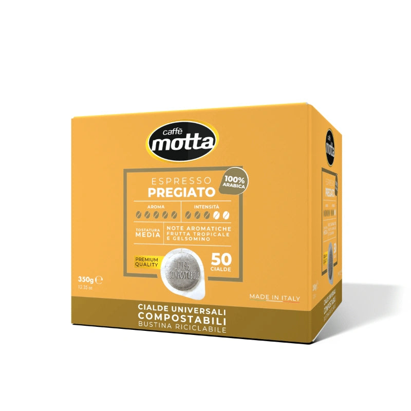 Caffè Motta - Espresso Pregiato - ESE Compostable Pod 44 mm - 50 pods